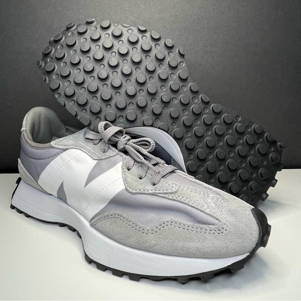New Balance Gray and White Athletic Shoes